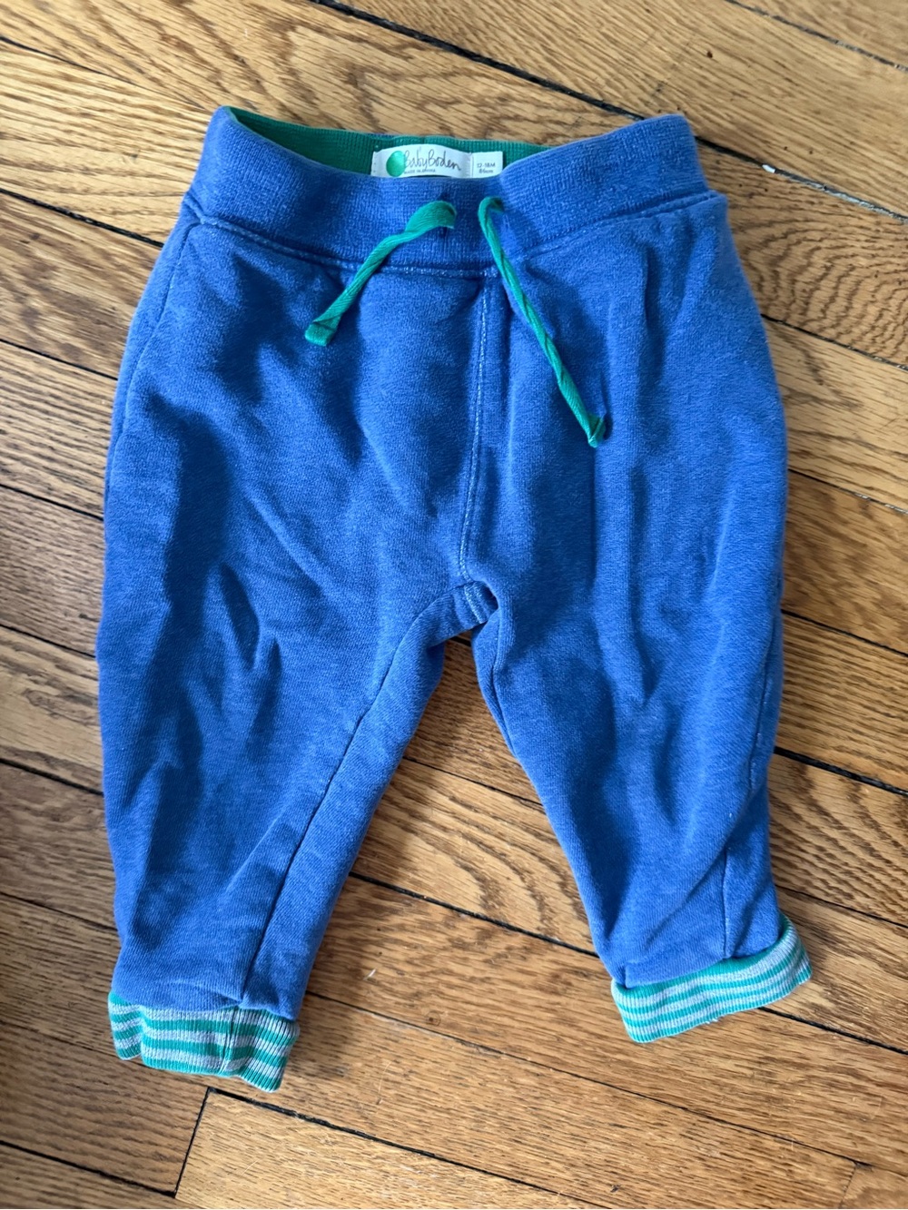 Baby Boden Blue Jogger Pants - Size 12-18 Months